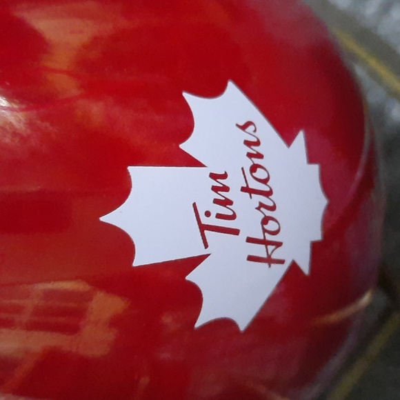 Tim Hortons 2020 Irredecent Cherry Red Mug with Maple Leaf - Picture 2 of 4